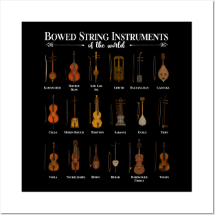 Various bowed string instruments Posters and Art